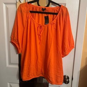 Torrid Vibrant Orange Blouse